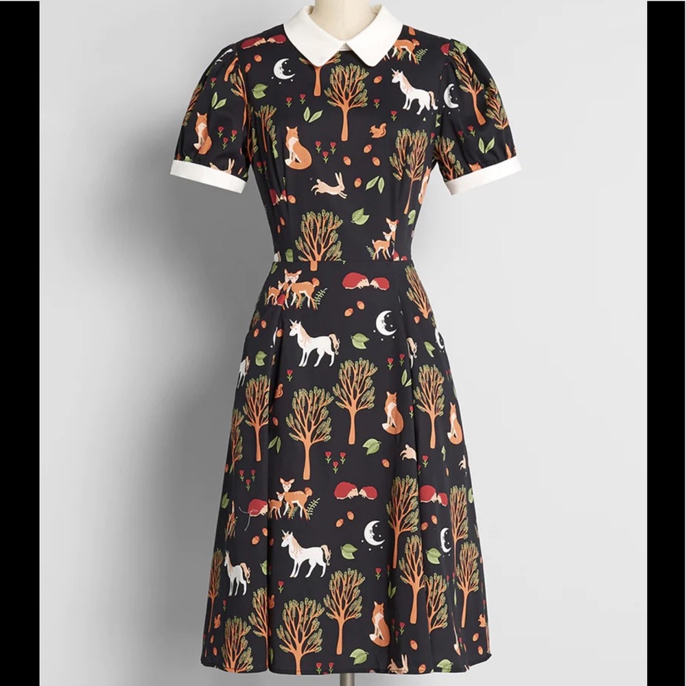 ModCloth x Collectif Enchanted By Fall Dress